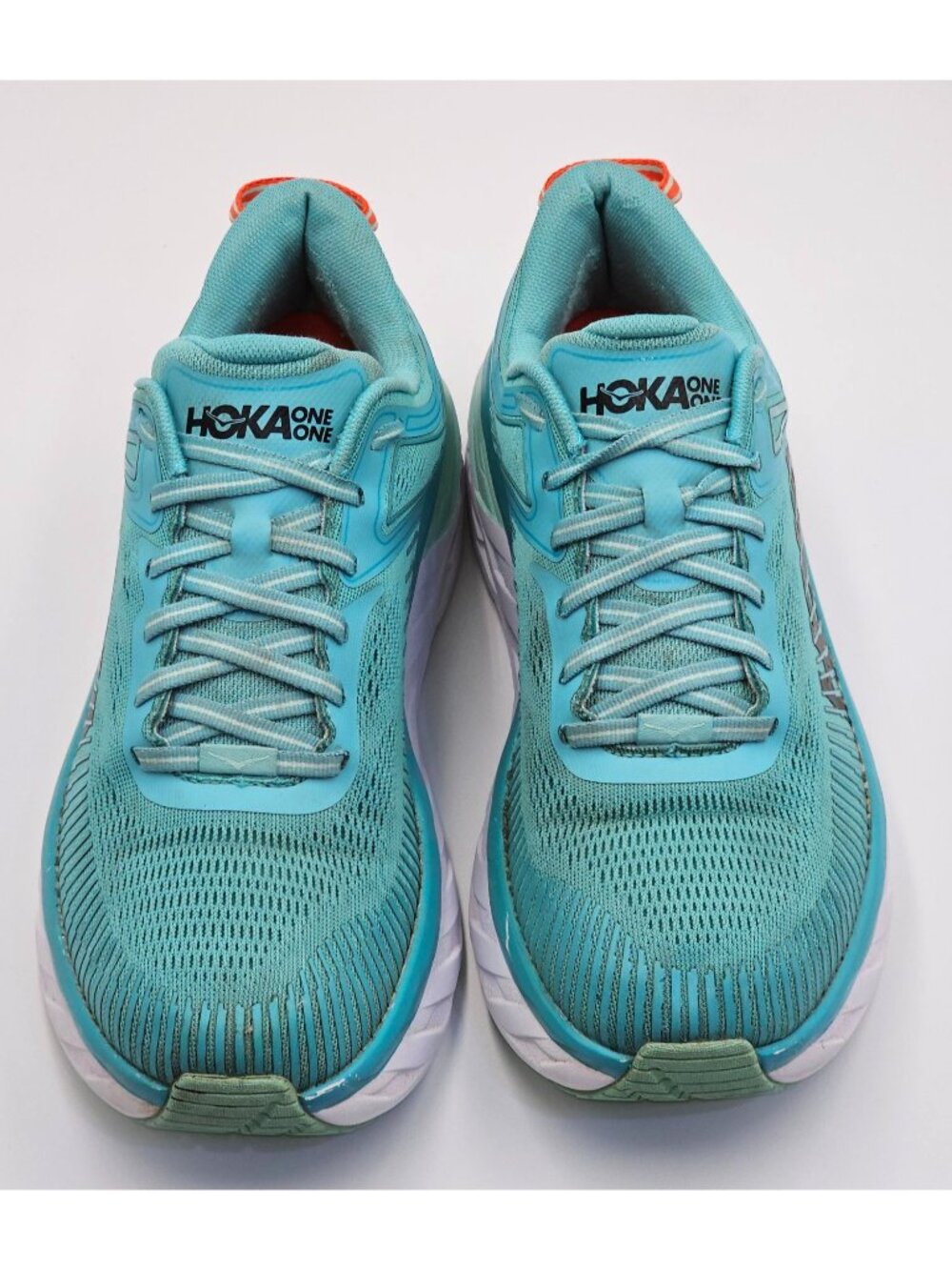 Hoka One One Bondi 7 Women's Green/White Mesh Athletic Running Shoes Sz 9.5 2654 - Picture 10 of 16